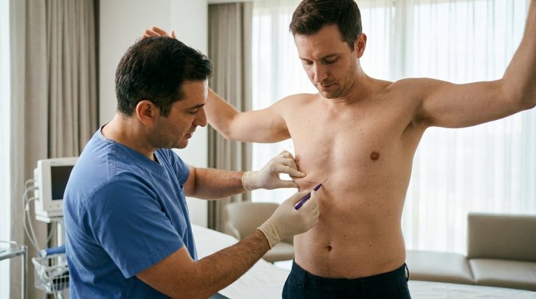 Gynecomastia Surgery With Excess Skin: Candidacy & Scars